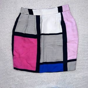 Multicolored Geometric Skirt